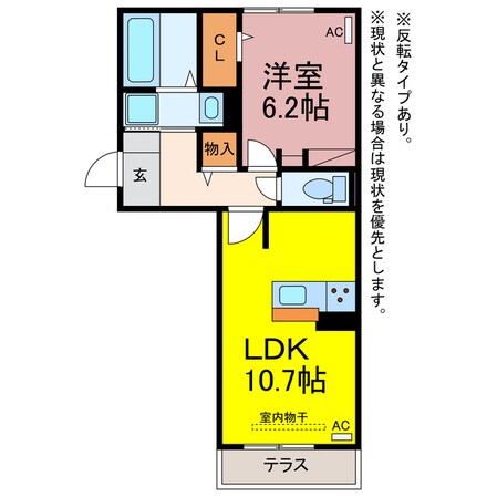 リシュドール鷹丘の物件間取画像